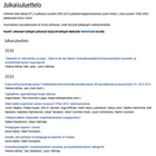 Julkaisuluettelo